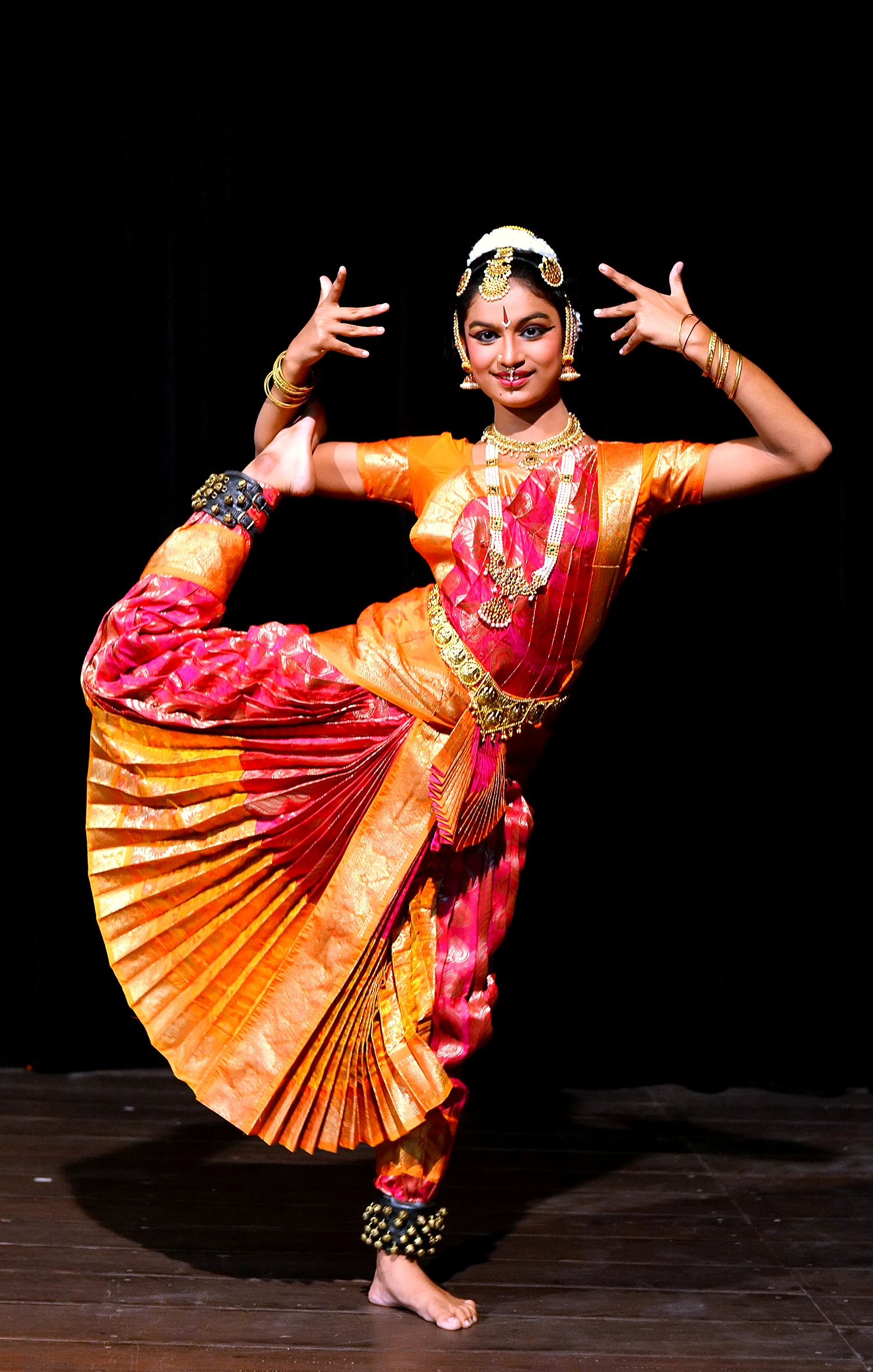Classical Bharatanatyam and cultural stage event photography