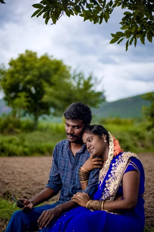 Sunset pre-wedding photography Thirukadaiyur